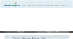 Desktop Screenshot of plannedgiving.com