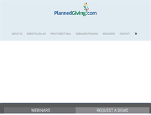 Tablet Screenshot of plannedgiving.com